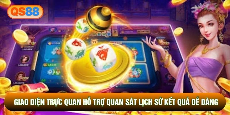 Giao diện trực quan hỗ trợ quan sát lịch sử kết quả dễ dàng